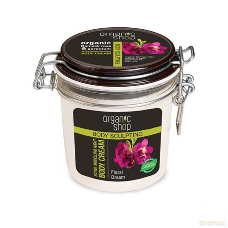 Organic Shop SLIM Krem do ciała na noc Modelujący Kwiatowy sen 350 ml