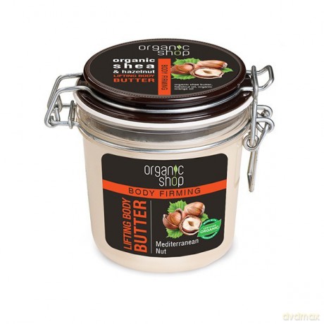 Organic Shop SLIM Masło do ciała Ujędrniające Śródziemnomorski orzech 350 ml