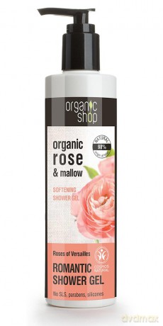 Organic Shop Żel pod prysznic Zmiękczający Róża Wersalu