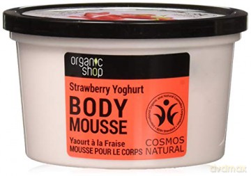 Organic Shop 250 ml Mus d/ciała Truskawki-mleko
