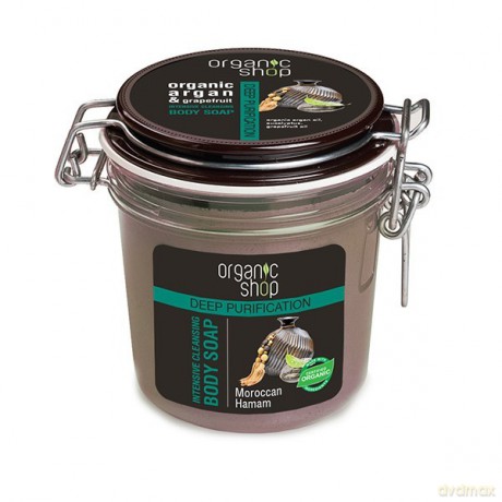 Organic Shop SLIM Mydło do ciała Intensywne czyszczanie Marokański Hammam 350 ml