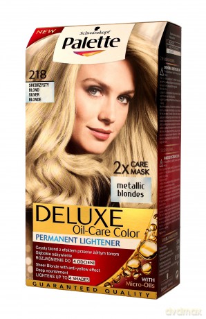 Palette Deluxe Farba do włosów permanentna nr 218 Srebrzysty Blond 1op.