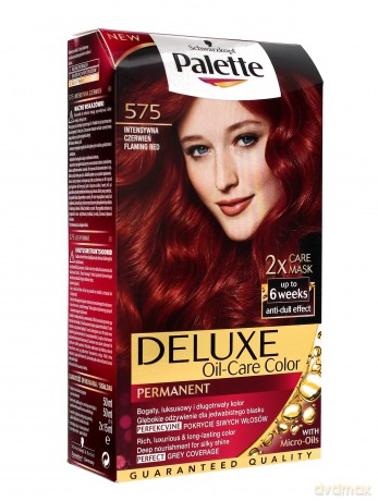 Palette Deluxe Farba do włosów permanentna nr 575 Intensywna Czerwień 1op.