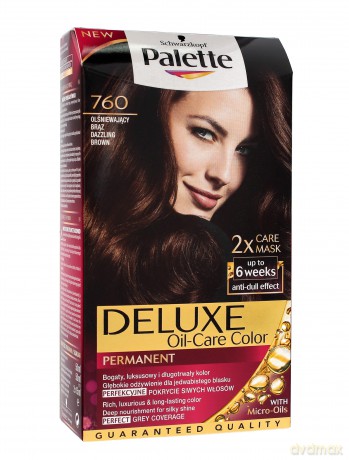 Palette Deluxe Farba do włosów permanentna nr 760 Olśniewający Brąz 1op.