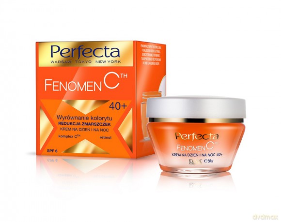 Perfecta Fenomen C 40 + Krem Wyrównanie kolorytu redukcja zmarszczek na dzień i noc 50 ml