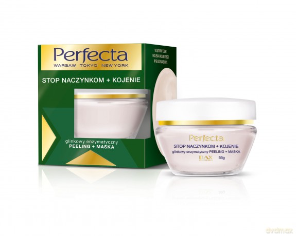 Perfecta Peelingi i Maski Stop Naczynkom + Kojenie (peeling enzymatyczny + maska) 55g