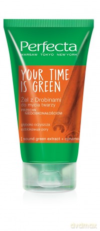 Perfecta Your Time Is Green Żel z drobinkami do mycia twarzy przeciw niedoskonałościom 150 ml
