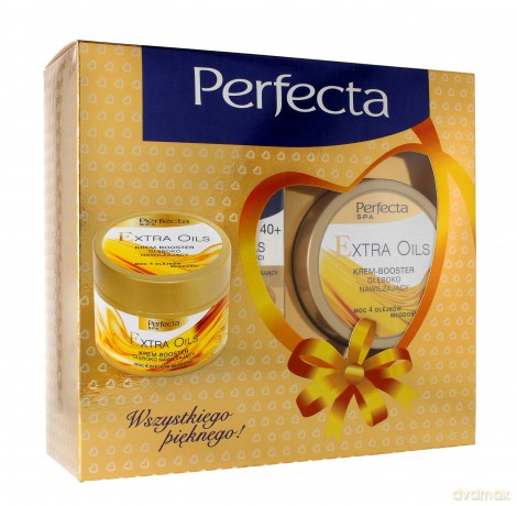 Perfecta Zestaw prezentowy Extra Oils 40 + (krem na dzień/noc 50 ml + krem-booster 225 ml)