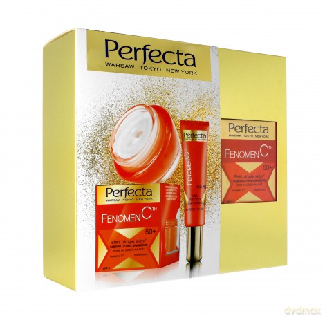 Perfecta Zestaw prezentowy Fenomen C 50 + (krem na dzień/noc 50 ml + krem p/oczy 15 ml)
