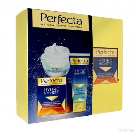Perfecta Zestaw prezentowy Hydro Magnetic (krem na dzień/noc 50 ml + peeling drobnoziarnisty 75 ml)