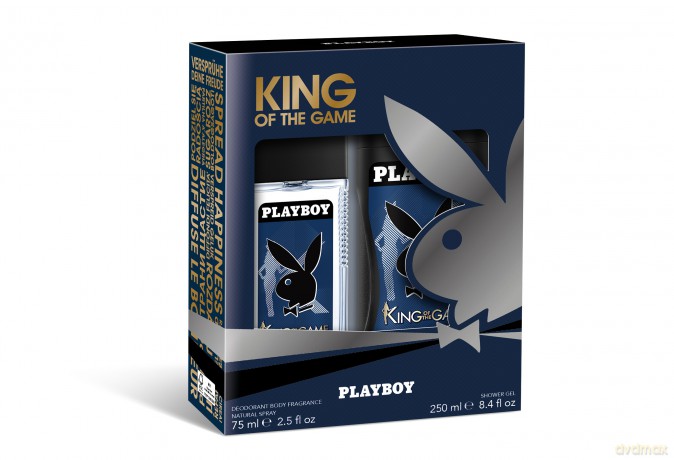 Playboy King of the Game Zestaw prezentowy (deo w szkle 75 ml + żel pod prysznic 250 ml)