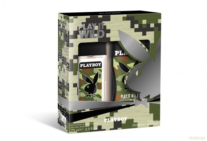 Playboy Play It Wild Zestaw prezentowy (deo w szkle 75 ml + żel pod prysznic 250 ml)