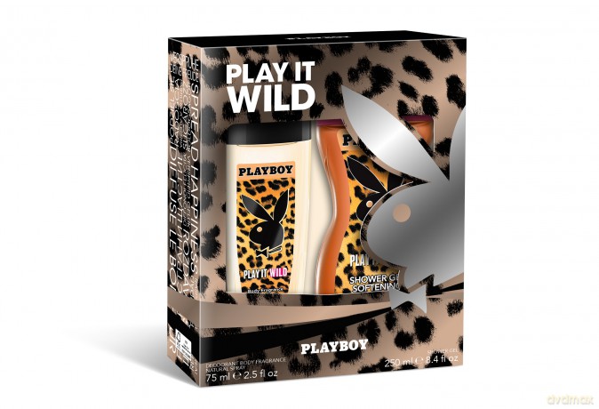 Playboy Play It Wild Zestaw prezentowy (deo w szkle 75 ml + żel pod prysznic 250 ml)