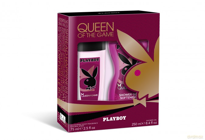 Playboy Queen of the Game Zestaw prezentowy (deo w szkle 75 ml + żel pod prysznic 250 ml)