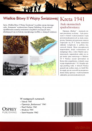 Wielkie Bitwy II Wojny Światowej 06: Kreta 1941/Atak niemieckich spadochroniarzy cz. 6 [książka]+[DVD]