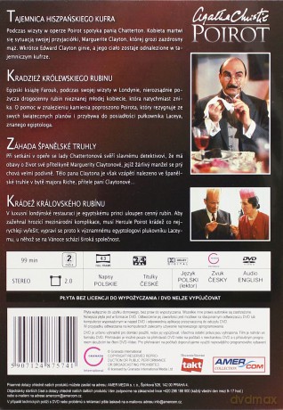 Poirot 14: Tajemnica hiszpańskiego kufra / Kradzież królewskiego rubinu (0) [DVD]