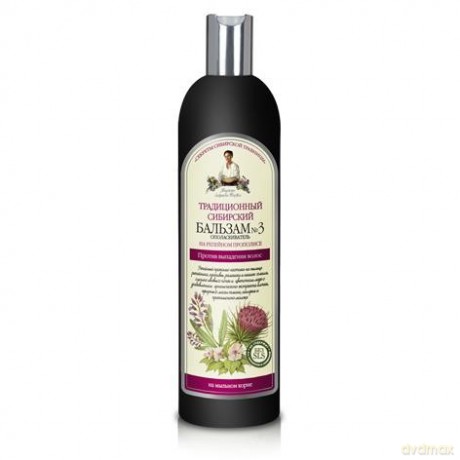 Receptury Babuszki Agafii Balsam syberyjski tradycyjny Nr 3 przeciw wypadaniu włosów 550 ml