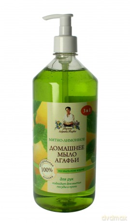 Recepty Babci Agafii Mydło Domowe Mieta i Cytryna 1000 ml