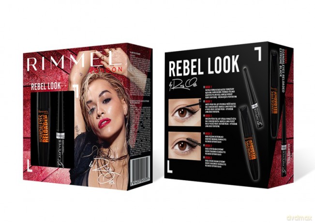 Rimmel Rebel Look Zestaw prezentowy (tusz Scandaleyes + eyeliner)