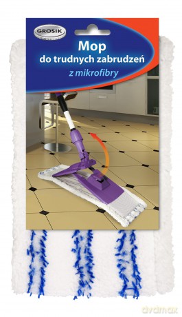 Jan Niezbędny Grosik Mop jednostronny z mikrofibry do trudnych zabrudzeń - wkład 1 szt