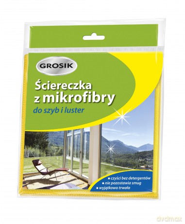 Jan Niezbędny Grosik Ściereczka z mikrofibry do szyb i luster 1 szt