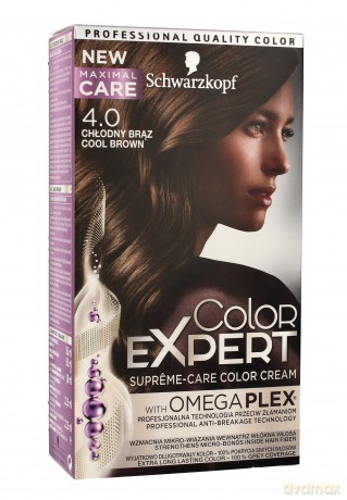 Schwarzkopf Color Expert Krem koloryzujący do włosów nr 4. 0 Chłodny Brąz 1op.