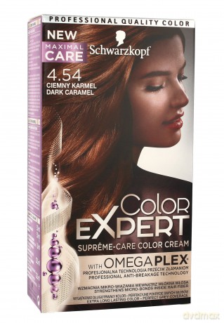 Schwarzkopf Color Expert Krem koloryzujący do włosów nr 4. 54 Ciemny Karmel 1op.