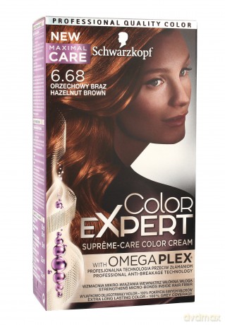 Schwarzkopf Color Expert Krem koloryzujący do włosów nr 6. 68 Orzechowy Brąz 1op.