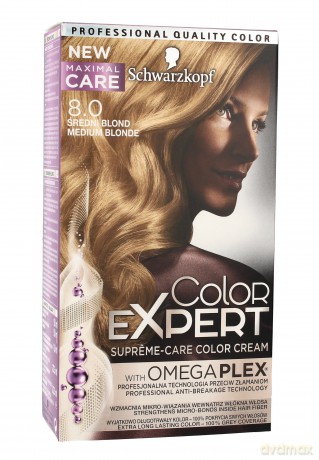 Schwarzkopf Color Expert Krem koloryzujący do włosów nr 8. 0 Średni Blond 1op.