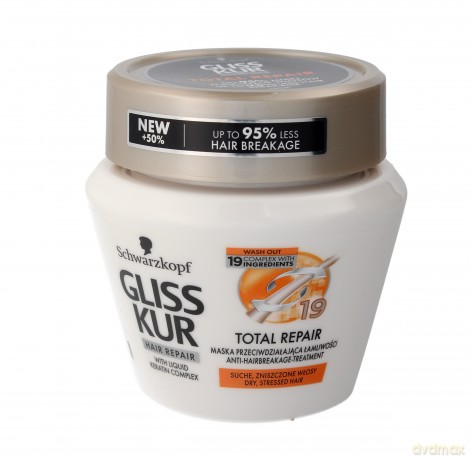 Schwarzkopf Gliss Kur Total Repair Maska do włosów suchych i zniszczonych 300 ml