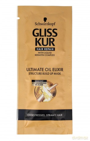 Schwarzkopf Gliss Kur Ultimate Oil Elixir Maska do włosów wzmacniająca 20 ml saszetka