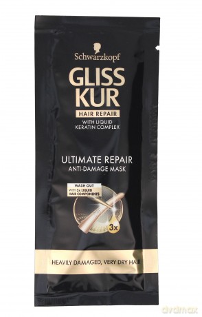 Schwarzkopf Gliss Kur Ultimate Repair Maska do włosów suchych i bardzo zniszczonych 20 ml saszetka