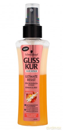 Schwarzkopf Gliss Kur Ultimate Resist Spray dwufazowy do włosów osłabionych 100 ml