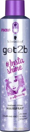 Schwarzkopf Got2b Insta Shine Lakier do włosów nabłyszczający 300 ml