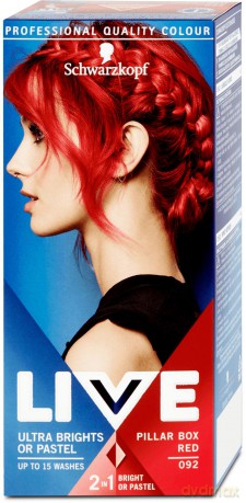 Schwarzkopf Live Krem koloryzujący 2w1 nr 092 Pillar Box Red Ostra Czerwień