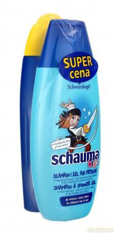 Schwarzkopf Schauma Kids DUO dla chłopców Szampon 2w1 + Fa żel pod prysznic 2x250 ml