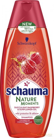 Schwarzkopf Schauma Nature Moments Szampon do włosów farbowanych-malina&olej słonecznikowy 400 ml