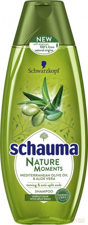 Schwarzkopf Schauma Nature Moments Szampon do włosów zniszczonych-Oliwa&Aloes 400 ml