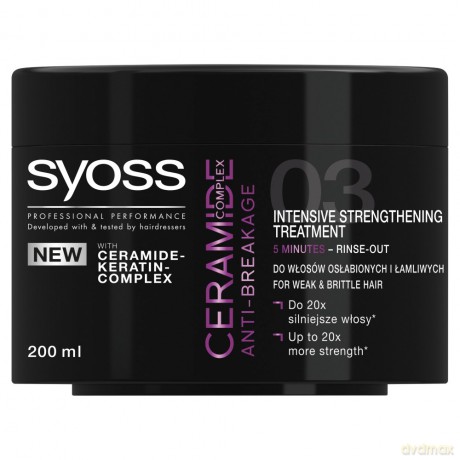 Schwarzkopf Syoss Ceramide Complex Maska do włosów 200 ml