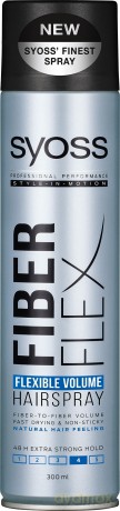 Schwarzkopf Syoss Fiber Flex Lakier do włosów extra mocny Flexible Volume 300 ml