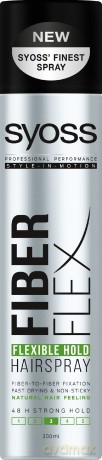 Schwarzkopf Syoss Fiber Flex Lakier do włosów mocny Flexible Hold 300 ml