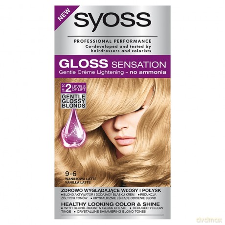 Schwarzkopf Syoss Gloss Sensation Farba do włosów 9-6 Waniliowa Latte