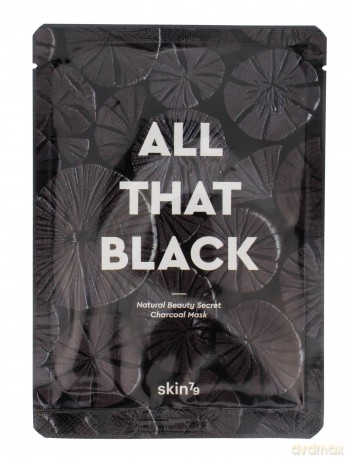 Skin 79 All that Black Maska w płacie z pyłem węglowym 25g