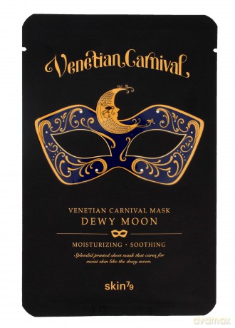 Skin 79 Venetian Carnival Mask Maska w płacie Dewy Moon nawilżająco-kojąca 23 g