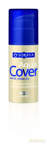 Soraya Aqua Cover Podkład kryjąco-nawilżający nr 201 jasny beż 30 ml