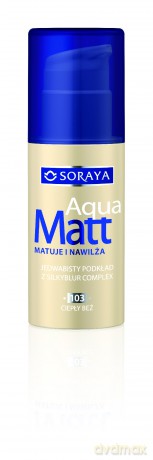 Soraya Aqua Matt Podkład matująco-nawilżający nr 103 ciepły beż 30 ml