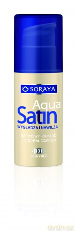 Soraya Aqua Satin Podkład wygładzająco-nawilżający nr 101 jasny beż 30 ml