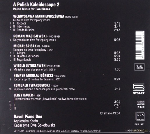 Ravel Piano Duo: A Polish Kaleidoscope 2 - Polish Music for Two Pianos [CD]