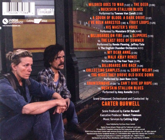 Three Billboards Outside Ebbing, Missouri soundtrack (Trzy billboardy za Ebbing, Missouri) [CD]