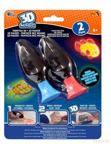 3D Magic - Fabryka 3D - Żele 2 pack, 2 rodzaje